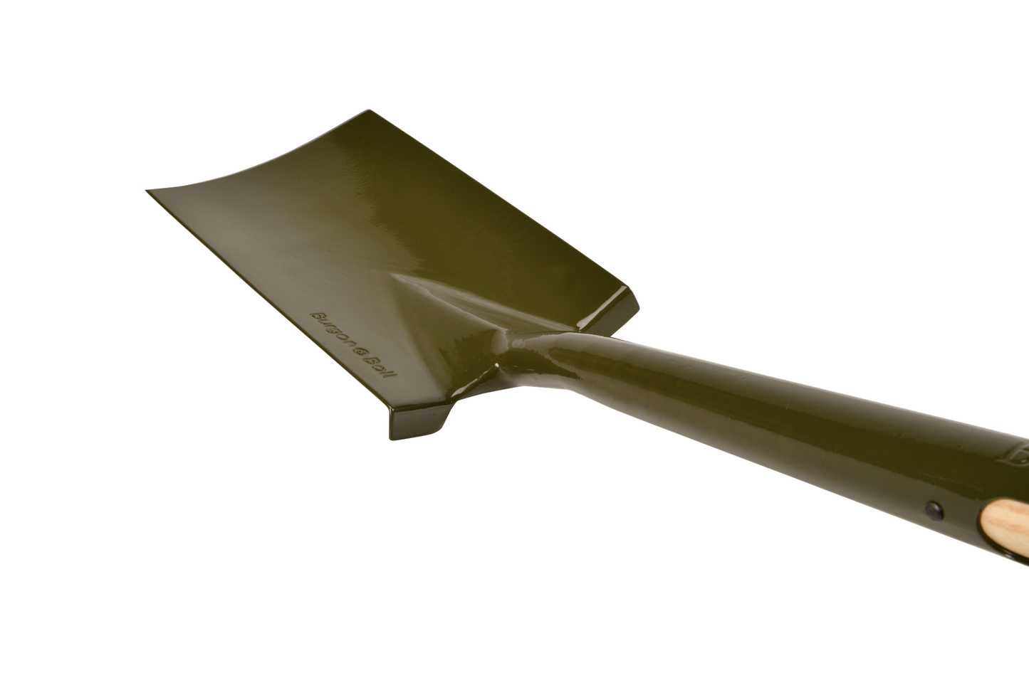 BoronGreen bedspade i boronstål med 80% resirkulert stål og FSC-sertifisert hvitask. Perfekt for små, tett beplantede områder. 25 års garanti.