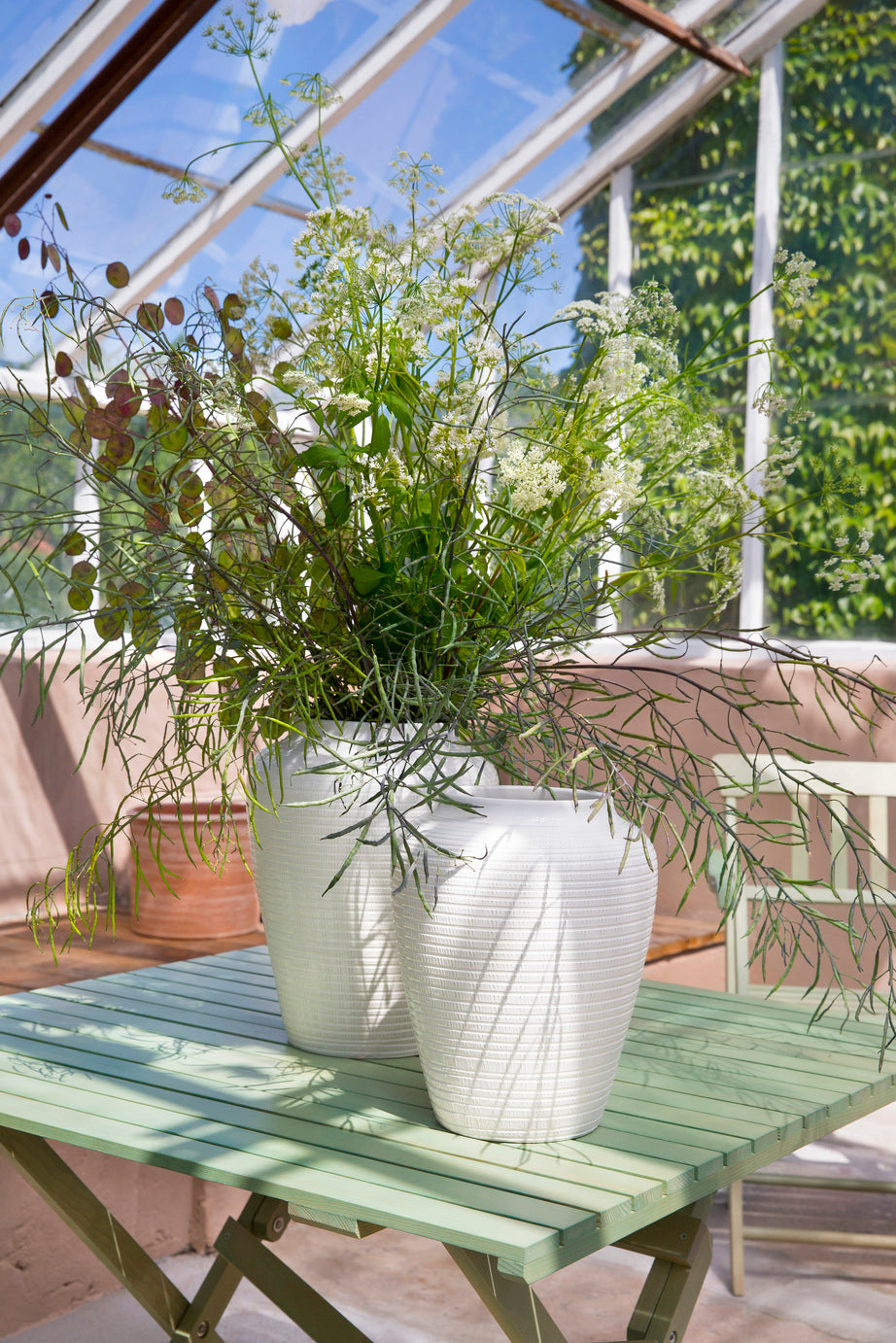 Willow Glasert Keramikkvase Ø20 × H25 cm – Håndlaget av Bergs Potter