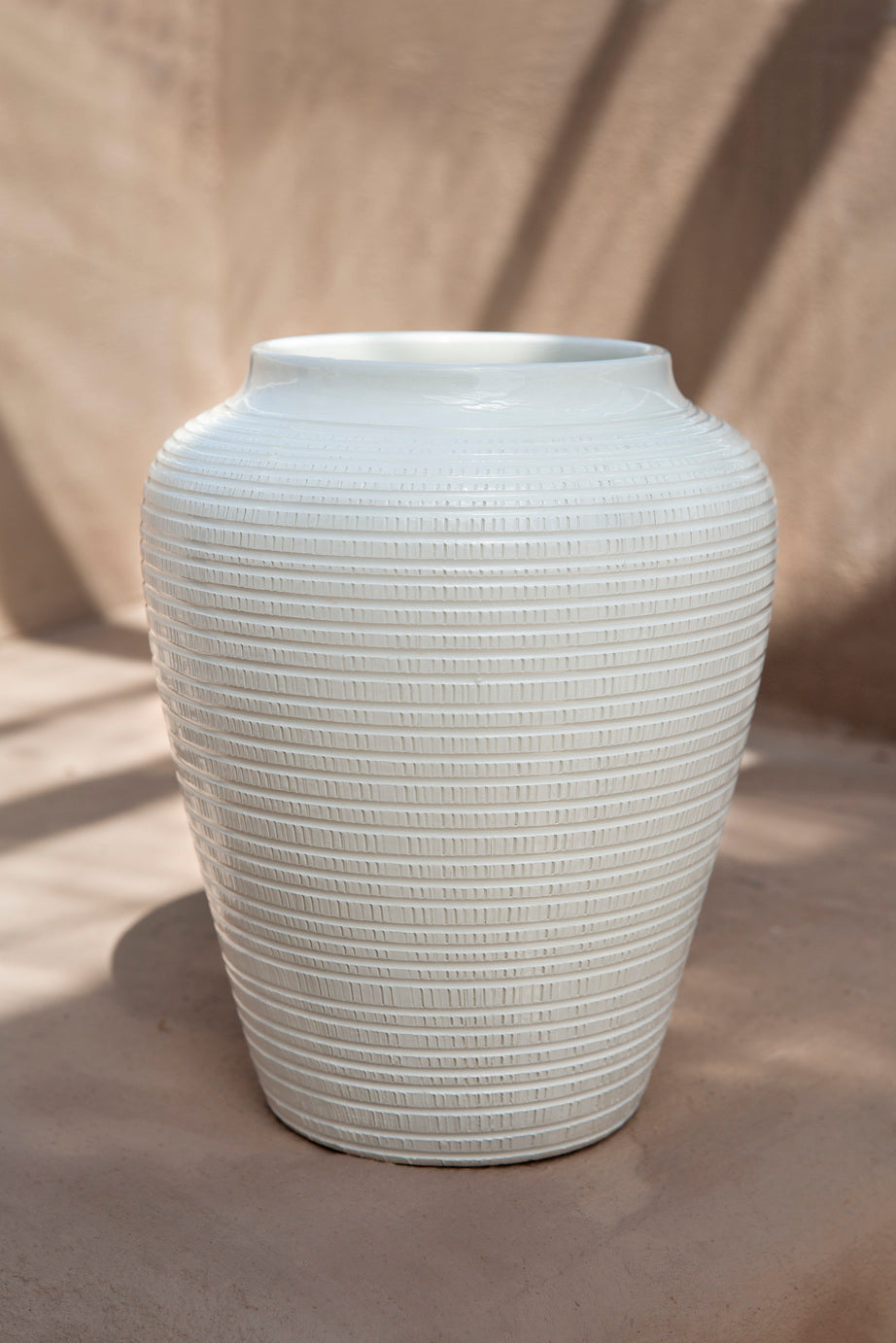 Willow Glasert Keramikkvase Ø20 × H25 cm – Håndlaget av Bergs Potter