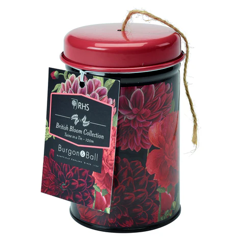 Boks med 120m hyssing fra serien British Bloom av Burgon & Ball.