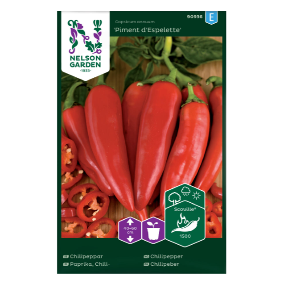 Før til dyrking av Chilli Piment d'Espelette