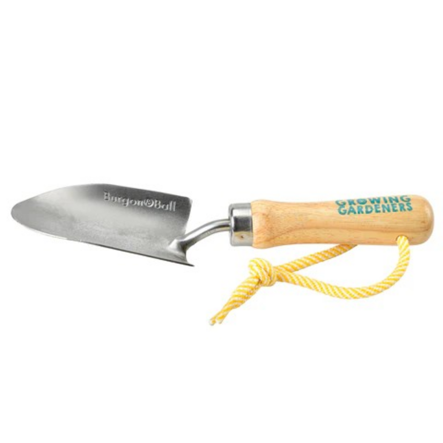 Barnespade i rustfritt stål og FSC-tre med kort håndtak, tilpasset små hender. Perfekt for barn som vil lære hagearbeid.