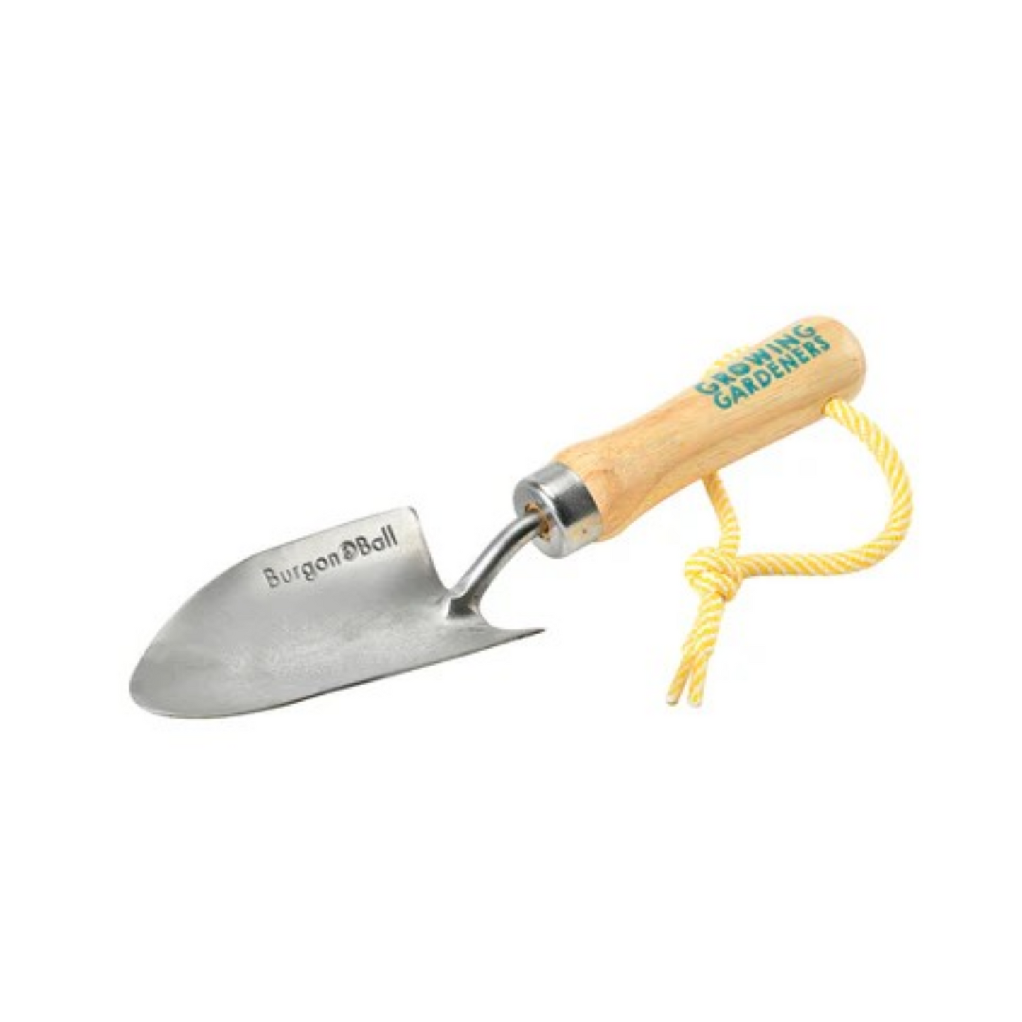 Barnespade i rustfritt stål og FSC-tre med kort håndtak, tilpasset små hender. Perfekt for barn som vil lære hagearbeid.