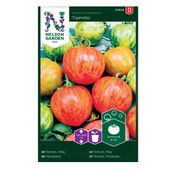 Tomatfrø til forkultivering av Tomater 'Tigerella'