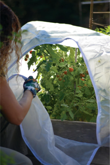 Fiberduk med åpning – 10 meter