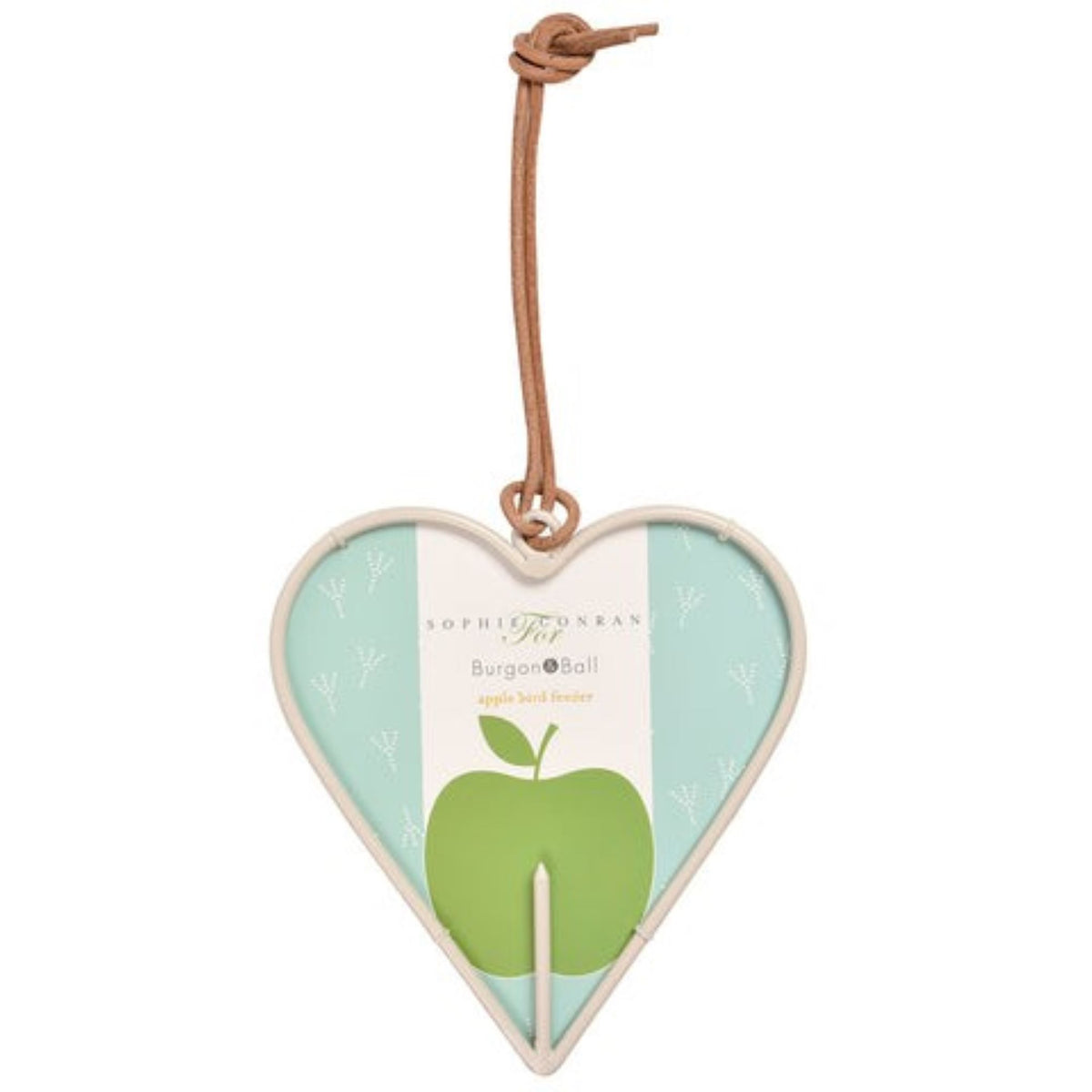 Hjerteformet fuglemater til eple fra Sophie Conran for Burgon & Ball