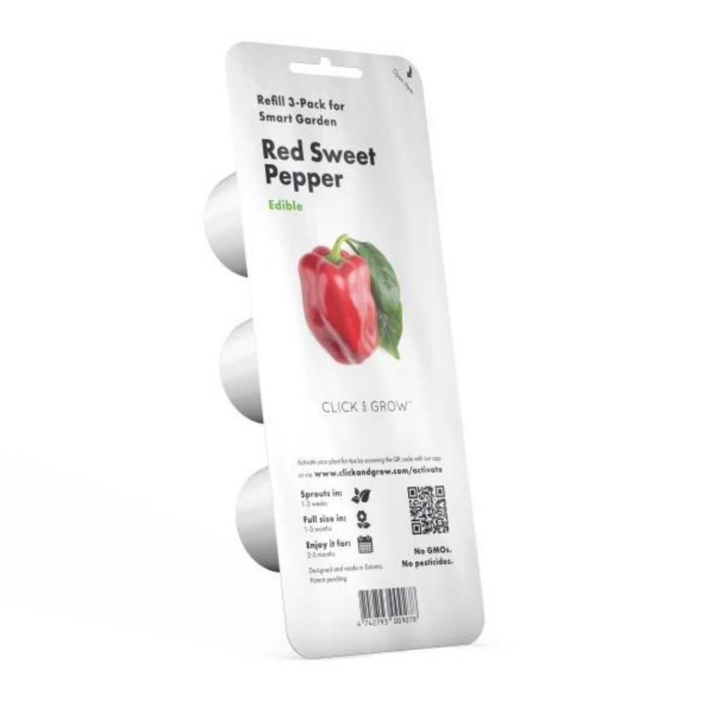 Click & Grow Smart Garden Refill 3-pack – Rød paprika