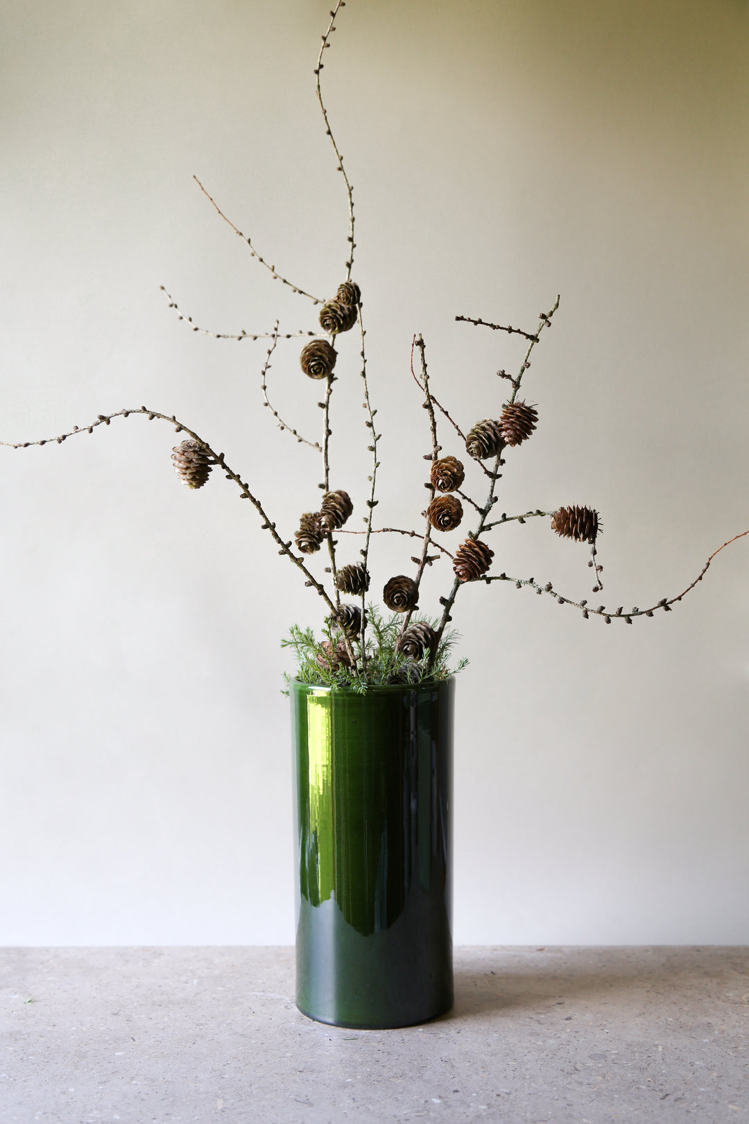 ROMEO glasert vase Ø12 cm, H24 cm – Håndlaget keramikk fra Bergs Potter