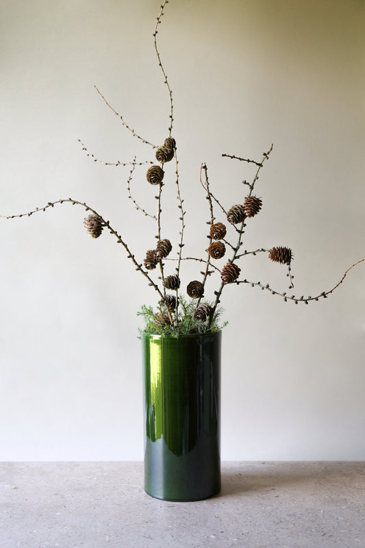 ROMEO glasert vase Ø12 cm, H24 cm – Håndlaget keramikk fra Bergs Potter