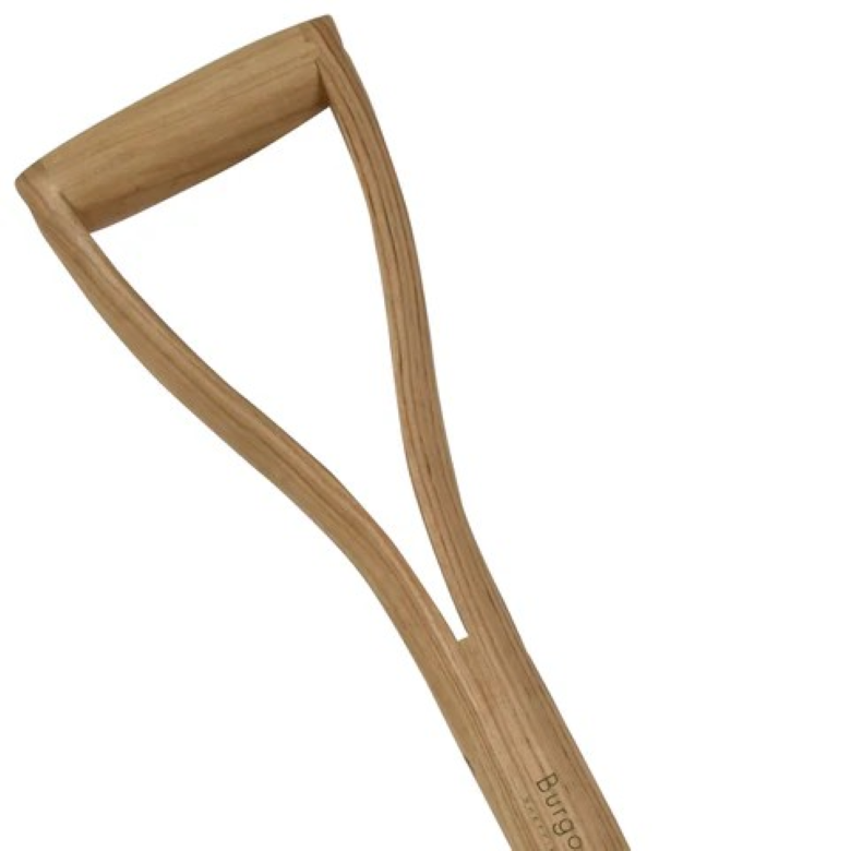 RHS-godkjent bedgaffel fra Burgon & Ball – hagegaffel med 98 cm langt skaft og rulleformede tinder i rustfritt stål, ideell for trange blomsterbed