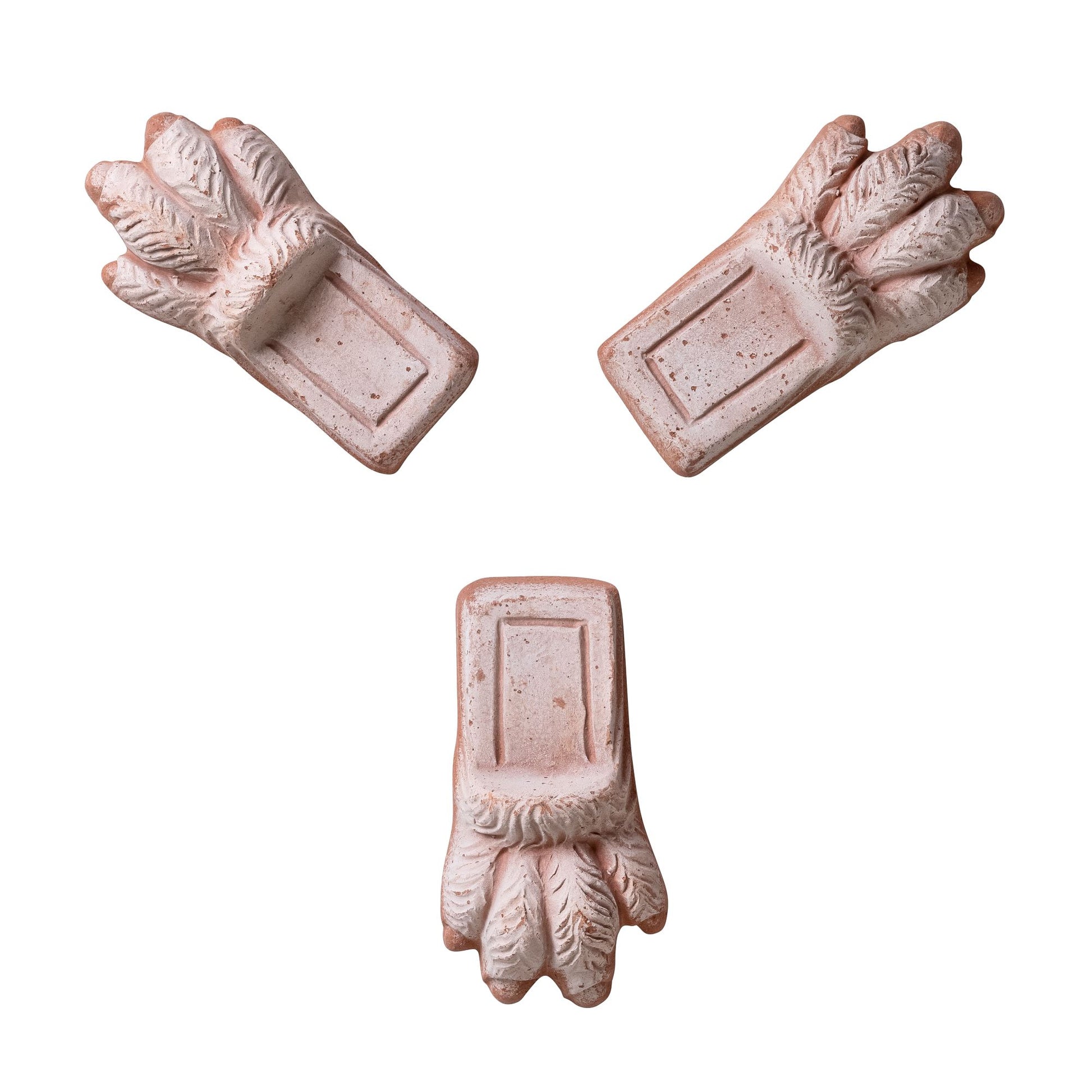 Krukkeføtter fra Bergs Potter i rosa terrakotta