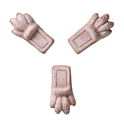 Krukkeføtter fra Bergs Potter i rosa terrakotta