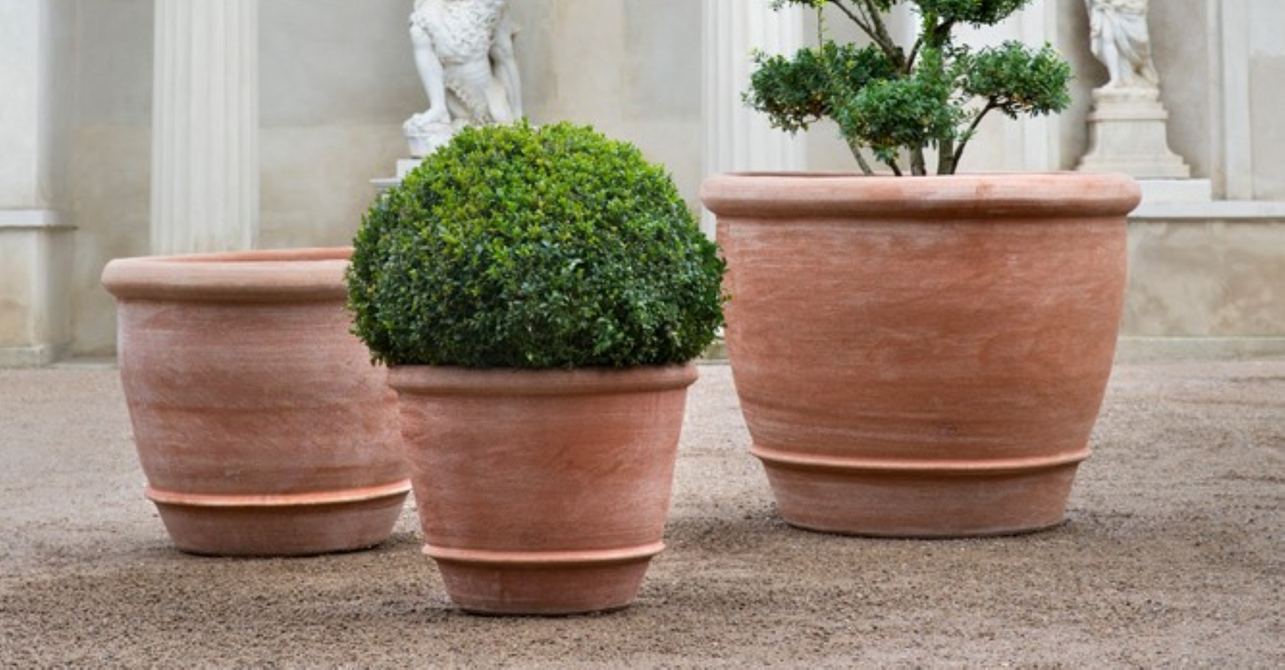 Campana terrakottakrukke – håndlaget italiensk eleganse i stor størrelse 🌿