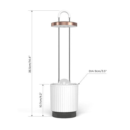 Click & Grow Hydrovase – stilren selvvanningspotte med integrert vekstlys, for innendørs dyrking. Tilgjengelig i grå eller hvit.