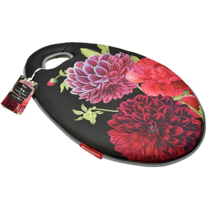 Komfortabel knepute med EVA- og minneskum, RHS British Bloom-design med pioner og georginer.