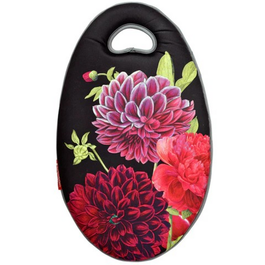 Komfortabel knepute med EVA- og minneskum, RHS British Bloom-design med pioner og georginer.