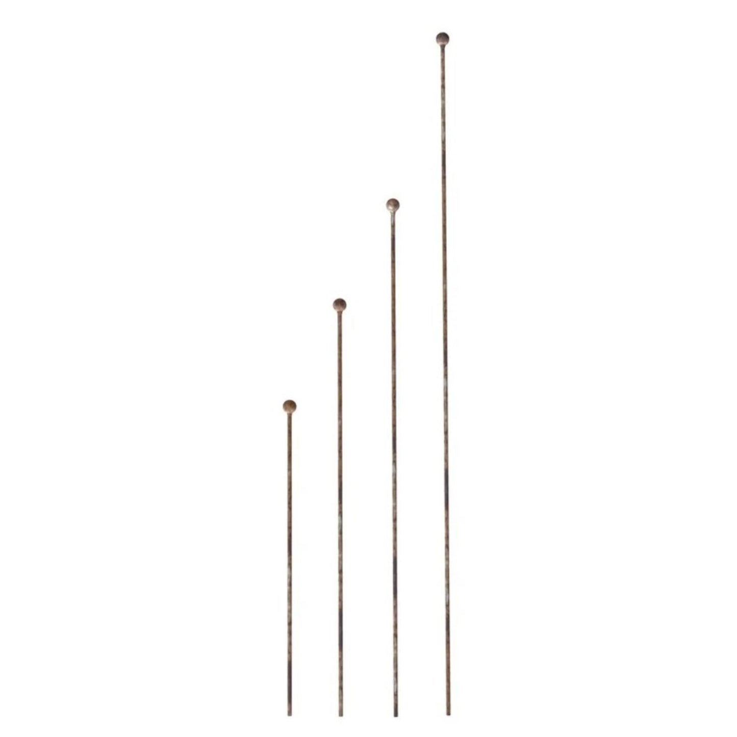 Plantestøtter fra Muntons i fire høyder: 90, 120, 150 og 180 cm