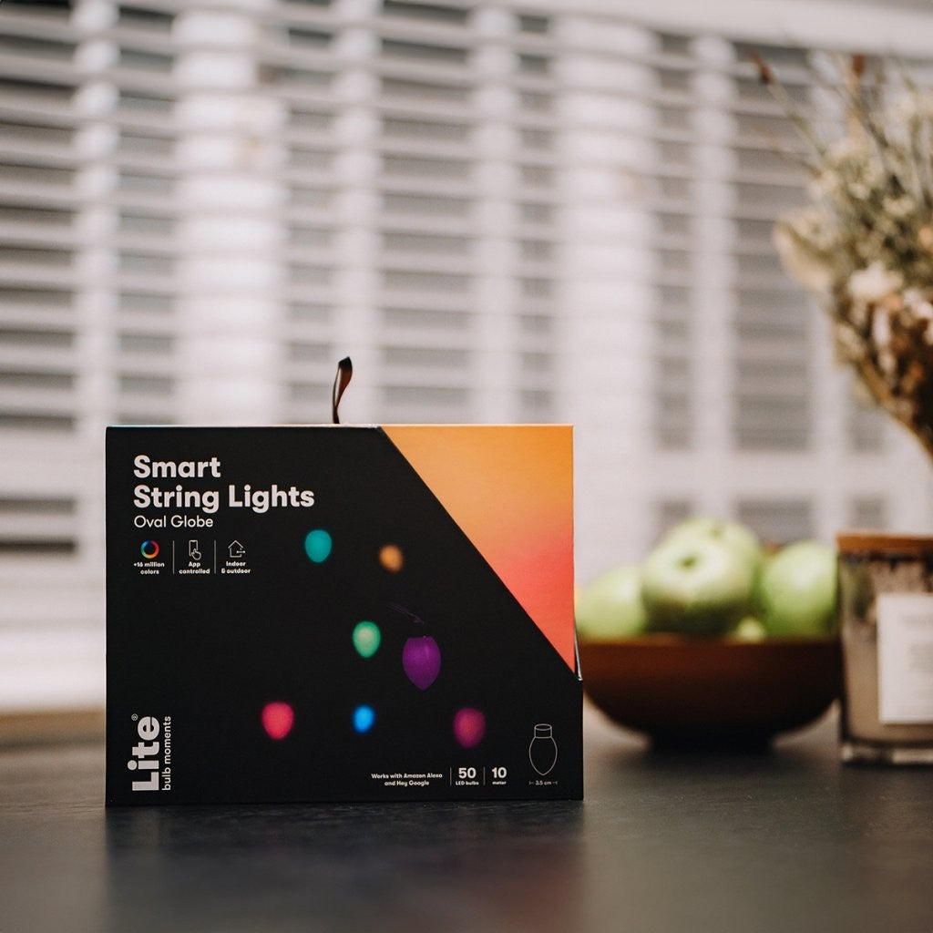 Globe Cone Smart Light Chain – Varig og værbestandig lyskjede for uteplass og hage
