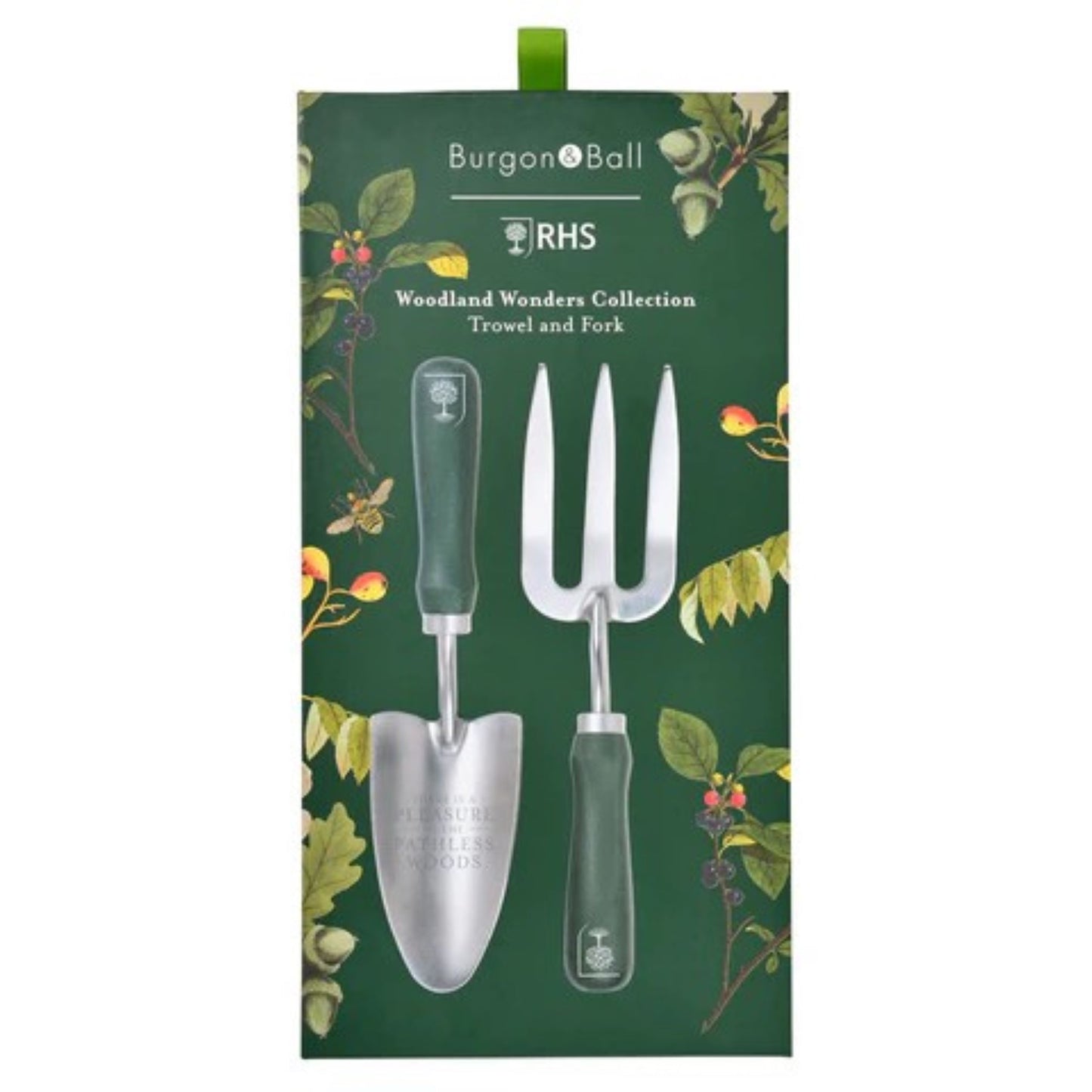 Woodland Wonders hagesett med håndspade og håndgaffel fra Burgon & Ball