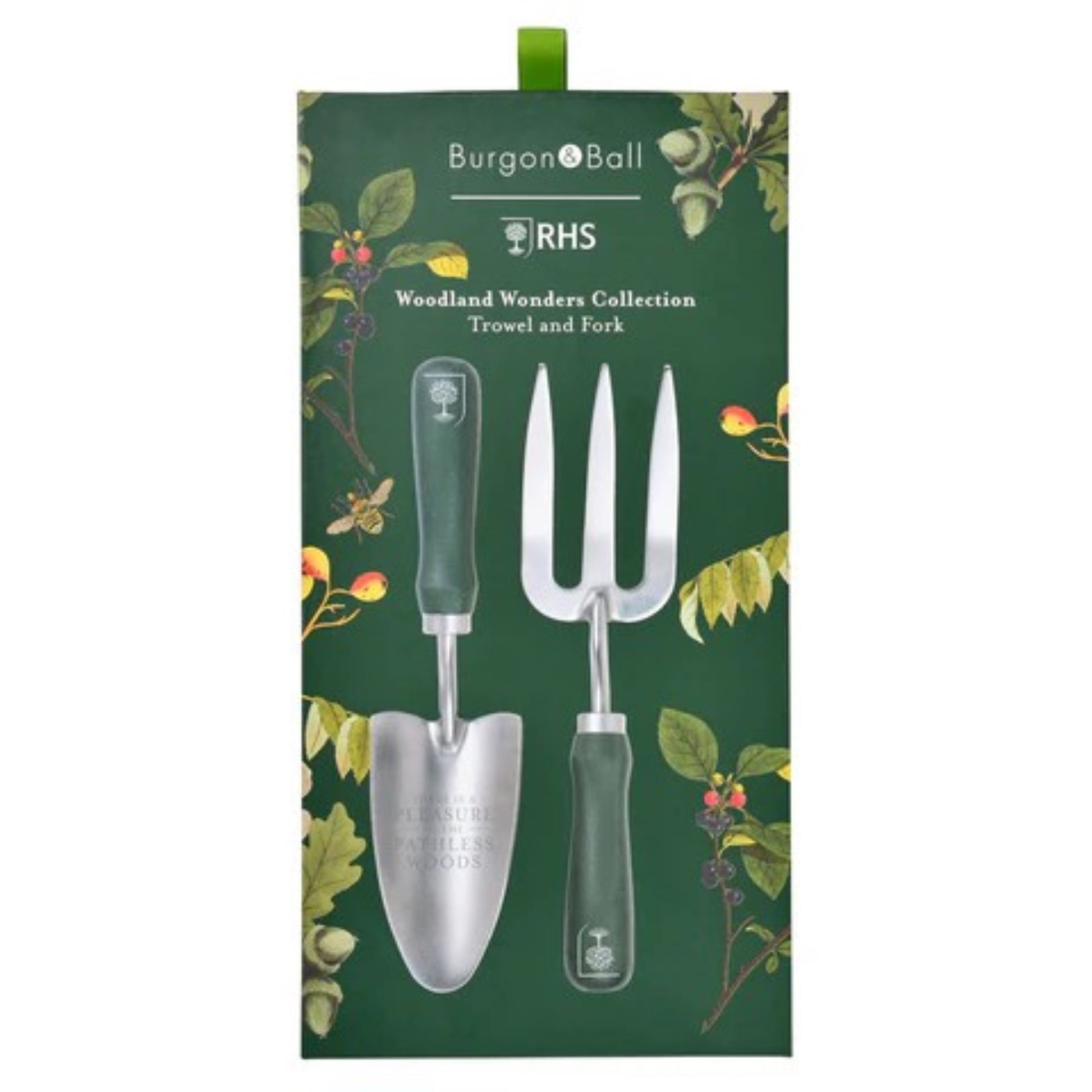 Woodland Wonders hagesett med håndspade og håndgaffel fra Burgon & Ball