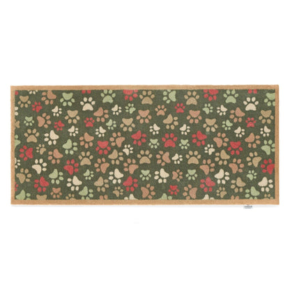 Hug Rug Paws for Love vaskbar løper med potetrykk 65 × 150 cm