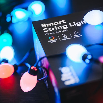 Globe Cone Smart Light Chain – Varig og værbestandig lyskjede for uteplass og hage