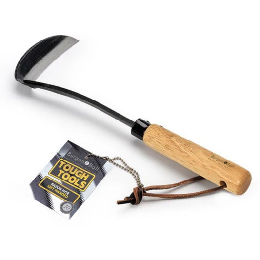 Japansk ugressjern for venstrehendte med buet blad og kompakt håndtak