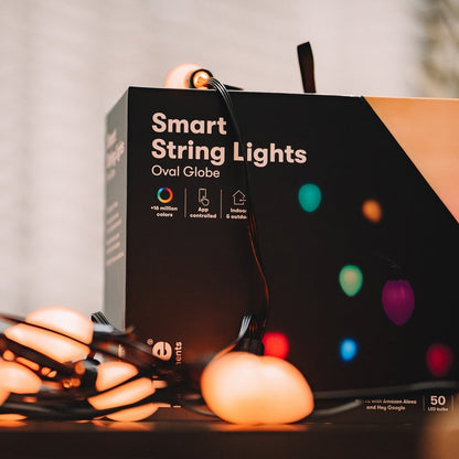 Globe Cone Smart Light Chain – Varig og værbestandig lyskjede for uteplass og hage