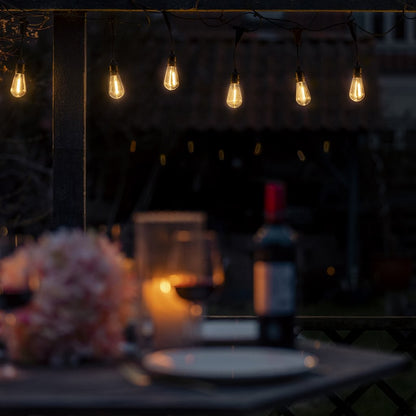 Vintage Edison Smart Light Chain – Klassisk og varig stemningslys til uteplassen