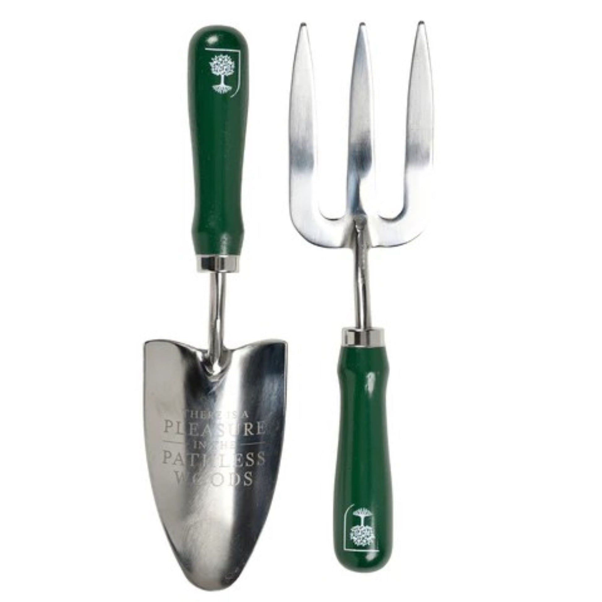 Håndspade og håndgaffel i Woodland Wonders-design