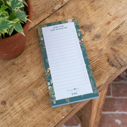 Notatblokk med magnet Woodland Wonders i grønt design med blader og naturmotiv